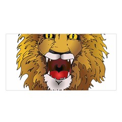 Lion Animal Roar Lion S Mane Comic Satin Shawl by Sapixe