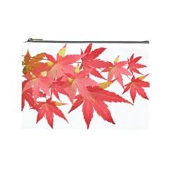 Leaves Maple Branch Autumn Fall Cosmetic Bag (large)  by Sapixe