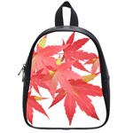 Leaves Maple Branch Autumn Fall School Bag (Small) Front