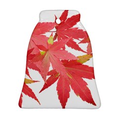 Leaves Maple Branch Autumn Fall Ornament (bell) by Sapixe