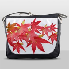 Leaves Maple Branch Autumn Fall Messenger Bags by Sapixe