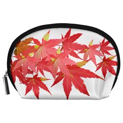 Leaves Maple Branch Autumn Fall Accessory Pouches (large)  by Sapixe