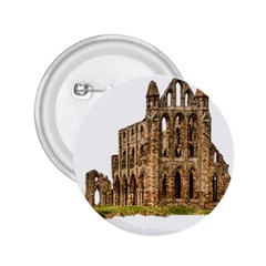 Ruin Monastery Abbey Gothic Whitby 2 25  Buttons by Sapixe