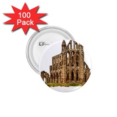 Ruin Monastery Abbey Gothic Whitby 1 75  Buttons (100 Pack)  by Sapixe