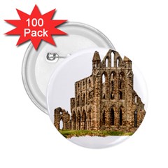 Ruin Monastery Abbey Gothic Whitby 2 25  Buttons (100 Pack)  by Sapixe