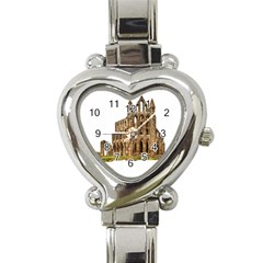 Ruin Monastery Abbey Gothic Whitby Heart Italian Charm Watch by Sapixe