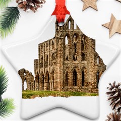 Ruin Monastery Abbey Gothic Whitby Star Ornament (two Sides) by Sapixe