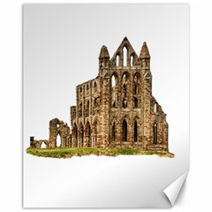 Ruin Monastery Abbey Gothic Whitby Canvas 11  X 14   by Sapixe