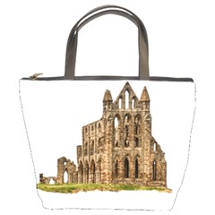 Ruin Monastery Abbey Gothic Whitby Bucket Bags by Sapixe