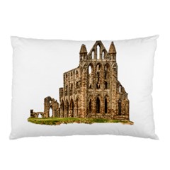 Ruin Monastery Abbey Gothic Whitby Pillow Case by Sapixe