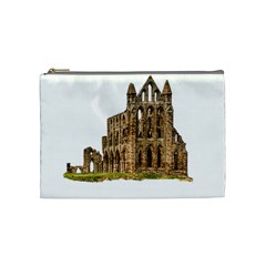 Ruin Monastery Abbey Gothic Whitby Cosmetic Bag (medium)  by Sapixe