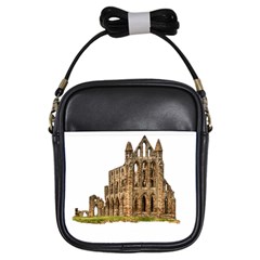 Ruin Monastery Abbey Gothic Whitby Girls Sling Bags by Sapixe