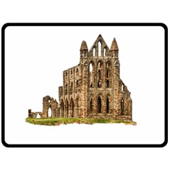 Ruin Monastery Abbey Gothic Whitby Fleece Blanket (large)  by Sapixe