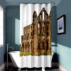 Ruin Monastery Abbey Gothic Whitby Shower Curtain 36  X 72  (stall)  by Sapixe