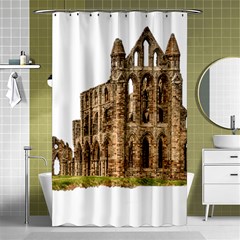 Ruin Monastery Abbey Gothic Whitby Shower Curtain 48  X 72  (small)  by Sapixe