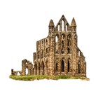 Ruin Monastery Abbey Gothic Whitby Deluxe Canvas 14  x 11  14  x 11  x 1.5  Stretched Canvas