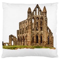 Ruin Monastery Abbey Gothic Whitby Large Cushion Case (one Side) by Sapixe