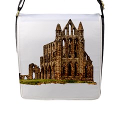 Ruin Monastery Abbey Gothic Whitby Flap Messenger Bag (l)  by Sapixe