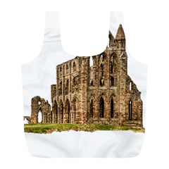 Ruin Monastery Abbey Gothic Whitby Full Print Recycle Bags (l)  by Sapixe