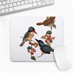 Bird Birds Branch Flowers Vintage Large Mousepads by Sapixe