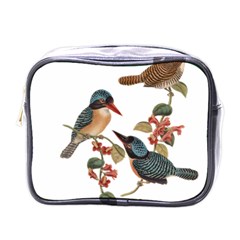 Bird Birds Branch Flowers Vintage Mini Toiletries Bags by Sapixe