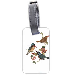 Bird Birds Branch Flowers Vintage Luggage Tags (two Sides) by Sapixe