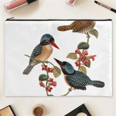 Bird Birds Branch Flowers Vintage Cosmetic Bag (xxxl)  by Sapixe