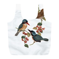 Bird Birds Branch Flowers Vintage Full Print Recycle Bags (l)  by Sapixe