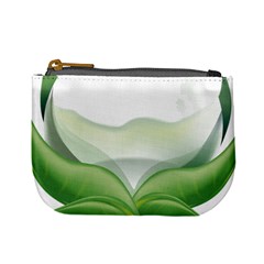 Pearl Drop Flower Plant Mini Coin Purses by Sapixe