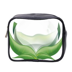 Pearl Drop Flower Plant Mini Toiletries Bag 2-side by Sapixe