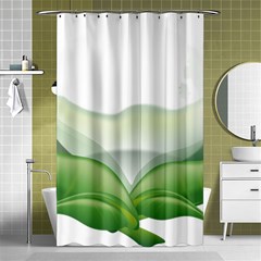 Pearl Drop Flower Plant Shower Curtain 48  X 72  (small)  by Sapixe