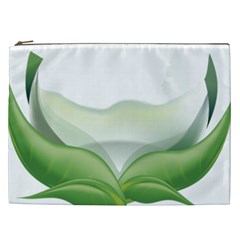 Pearl Drop Flower Plant Cosmetic Bag (xxl)  by Sapixe