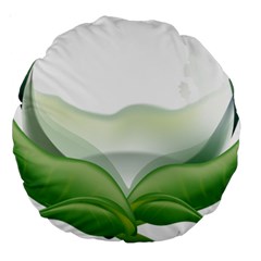 Pearl Drop Flower Plant Large 18  Premium Round Cushions by Sapixe