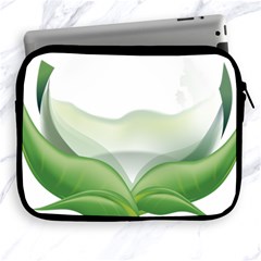 Pearl Drop Flower Plant Apple Ipad 2/3/4 Zipper Cases by Sapixe