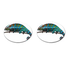 Reptile Lizard Animal Isolated Cufflinks (oval) by Sapixe