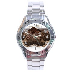 Night Butterfly Butterfly Giant Stainless Steel Analogue Watch by Sapixe