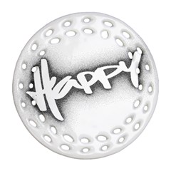 Lettering Points Creative Pen Dots Ornament (round Filigree)