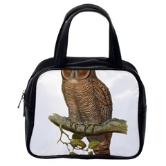 Bird Owl Animal Vintage Isolated Classic Handbags (one Side) by Sapixe