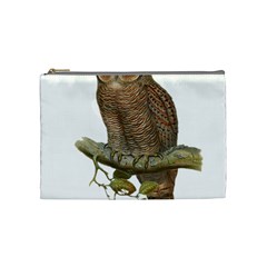 Bird Owl Animal Vintage Isolated Cosmetic Bag (medium)  by Sapixe