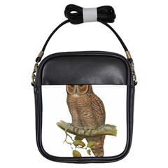 Bird Owl Animal Vintage Isolated Girls Sling Bags by Sapixe