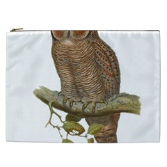 Bird Owl Animal Vintage Isolated Cosmetic Bag (xxl)  by Sapixe