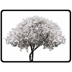 Nature Tree Blossom Bloom Cherry Fleece Blanket (large)  by Sapixe