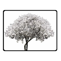 Nature Tree Blossom Bloom Cherry Double Sided Fleece Blanket (small)  by Sapixe