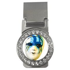 Porcelain Mask Minature Mask Money Clips (cz)  by Sapixe