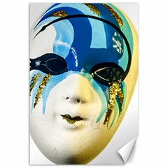 Porcelain Mask Minature Mask Canvas 24  X 36  by Sapixe