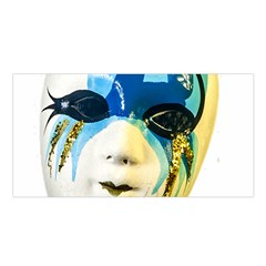 Porcelain Mask Minature Mask Satin Shawl by Sapixe