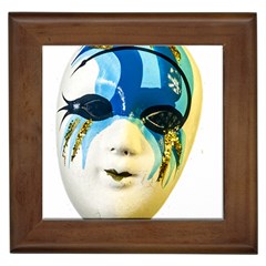 Porcelain Mask Minature Mask Framed Tiles by Sapixe