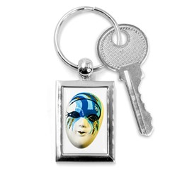 Porcelain Mask Minature Mask Key Chains (rectangle)  by Sapixe