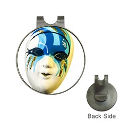 Porcelain Mask Minature Mask Hat Clips With Golf Markers by Sapixe