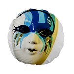 Porcelain Mask Minature Mask Standard 15  Premium Round Cushions Front